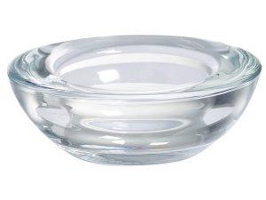 Suport din sticlă Bolsius pentru lumânări pastilă 20x74 mm