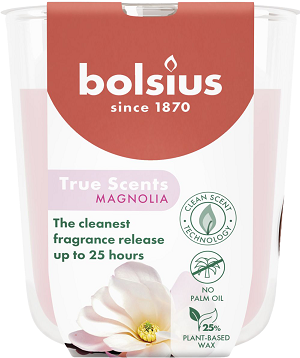 Lumânare parfumată Bolsius în pahar 80/73 - Magnolie - TRU-LP-80-73-04