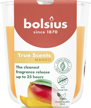 Lumânare parfumată Bolsius în pahar 80/73 - Mango - TRU-LP-80-73-10
