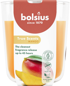 Lumânare parfumată Bolsius în pahar 97/85 - Mango - TRU-LP-97-85-10
