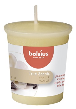 Lumânare parfumată con 53/45 Bolsius - Vanilie - TRU-LPCO-75-VAN