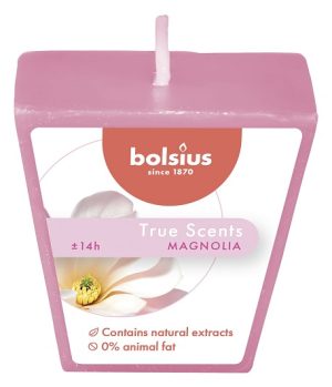 Lumânare piramidă Bolsius - Magnolie - TRU-LPPI-04-MAG