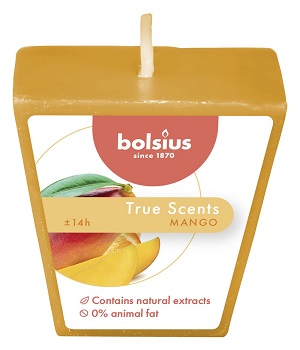 Lumânare piramidă Bolsius - Magnolie - TRU-LPPI-10-MAN