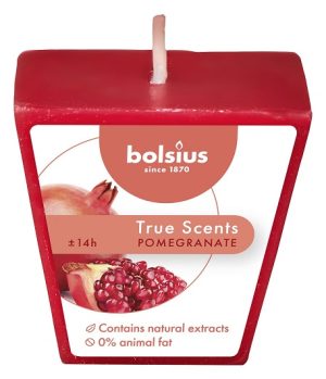 Lumânare piramidă Bolsius - Rodie - TRU-LPPI-15-ROD