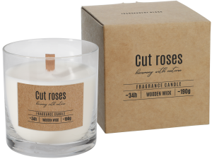 Lumanare parfumata in pahar rotund - Cut Roses