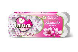 IANA - Hârtie igienica Fine & Smart 2 straturi - 10 role/set - Magnolie