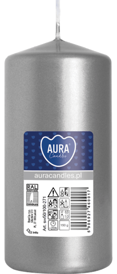 BISPOL - SW50/100-xxx - Lumânare stâlp - 100 x 48 mm - Culori metalizate