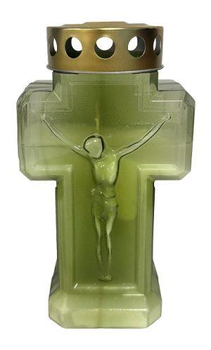 Candelă cruce CR200 MIX - Alb / Roșu / Galben / Mov / Verde Olive