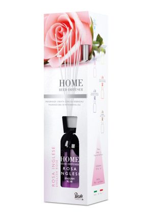 Odorizant Difuzor cu beţişoare pentru casă, Petali, 125 ml - Rosa Inglese