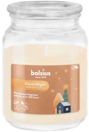 Lumânare parfumată în borcan mare Bolsius - Silent Night