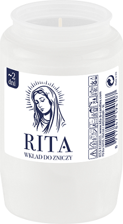 Candelă rezervă Bolsius Rita RC3-Alb