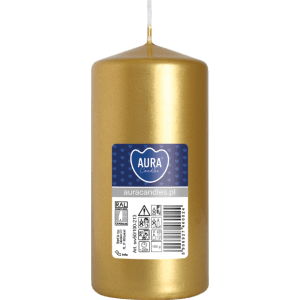 Lumânare stâlp 100 x 48mm, 20 Ore, culori metalizate și perlate