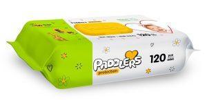 Paddlers - Șervețele umede - Baby Protection (120 buc)