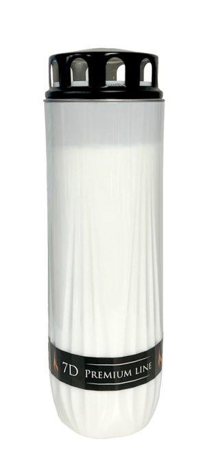 Candelă Premium din plastic SVS-AUR-7D Alb