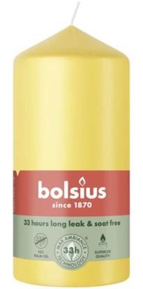 Lumânare stâlp Bolsius 120 x 58 mm, Galben