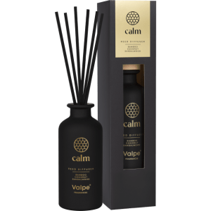 Odorizant difuzor Valpe din sticlă mată cu bețișoare negre - CALM - VD-003-389