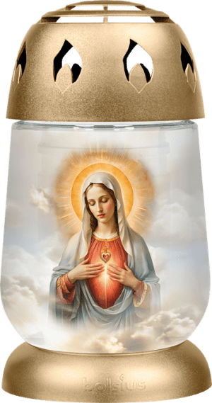 Candelă sticlă Bolsius Madonna Gold - BO-2L-MD-G