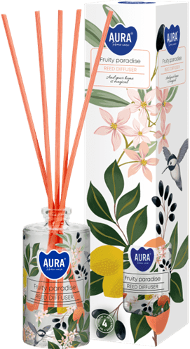 BISPOL - DZ45S-xxx - Odorizant difuzor cu bețișoare pentru casă cu folie decorativă 45 ml