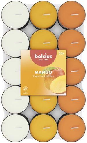 Lumânări pastilă 3,5h - 30 buc Bolsius - Mango - PBA30N-10-MAN