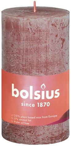 Lumânare stâlp rustic Bolsius 100 x 50 mm - STR-100/50-27 - Suede Brown