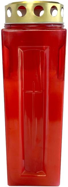 LCA - SV-MAXI-x - Candelă din plastic ~ 90 h - Alb / Roșu