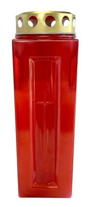 Candelă din plastic SV-MAXI Alb / Roșu