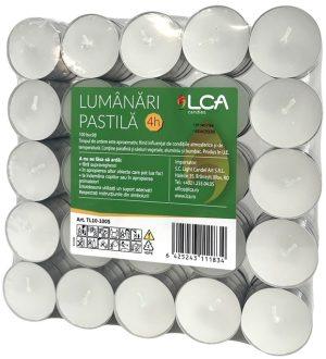 Lumânări pastilă ~ 4 ore - 100 buc, TL10-100S