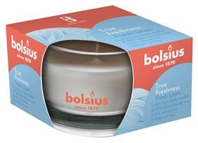 Lumânare Parfumată Bolsius True în Pahar Mic, Fresh Linen