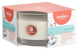 Lumânare Parfumată Bolsius True în Pahar Mic, Fresh Cotton