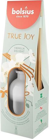 BOLSIUS - TRU80-DIFT-75-TJ-V - TRUE JOY - Odorizant Difuzor cu betișoare pentru casă 80ml - Vanilla Delight