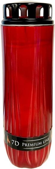 LCA - SVS-AUR-7D-x - Candelă Premium din plastic ~ 168 h - Alb / Roșu / Negru