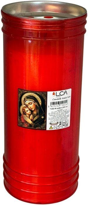 LCA - T180-IC-R - Candelă anti-vânt Italia ~ 210 h - Roșu