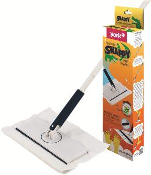 YORK - YRK-MOP-FLT - SMART & EASY - Set mop plat fixare rapidă + lavetă din microfibră